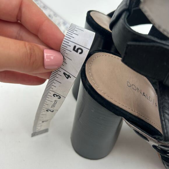 Donald J Pliner Bindy Block Cage Heels Gladiator Strappy Studded Metallic 9 - Picture 12 of 12